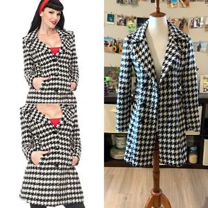 Voodoo Vixen Houndstooth Coat